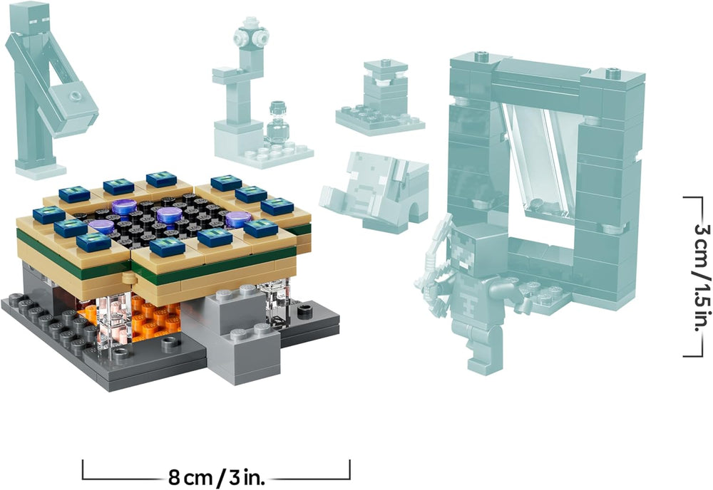 LEGO Minecraft Reise durch Nether und Endportal - Kinder Spielzeug mit Helden, Enderman und Baby Hoglin Figuren - Set mit Minecraft Figur - Gamer Geschenk für Jungen und Mädchen ab 7 Jahren - 21584