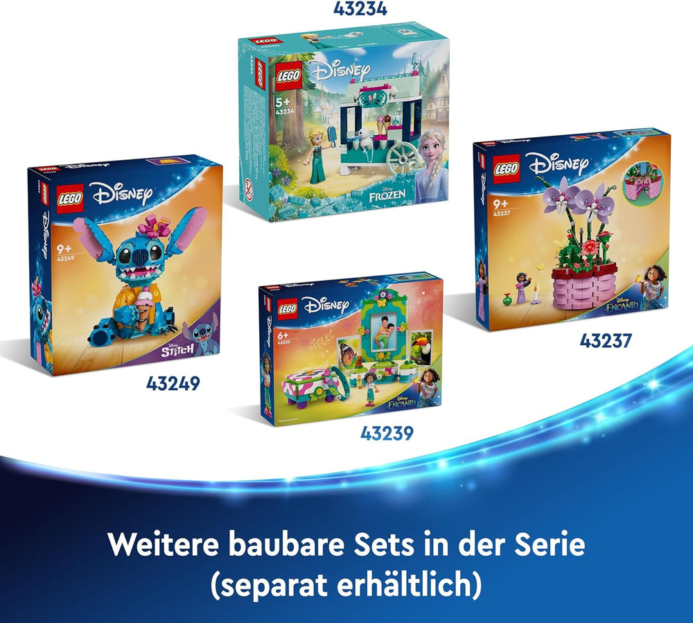 LEGO | Disney Stitch Spielzeug – Figur zum Spielen und Sammeln mit einer Eistüte und einer dekorativen Blume – Geschenk für Mädchen, Jungen und Lilo & Stitch Filmfans ab 9 Jahren – 43249