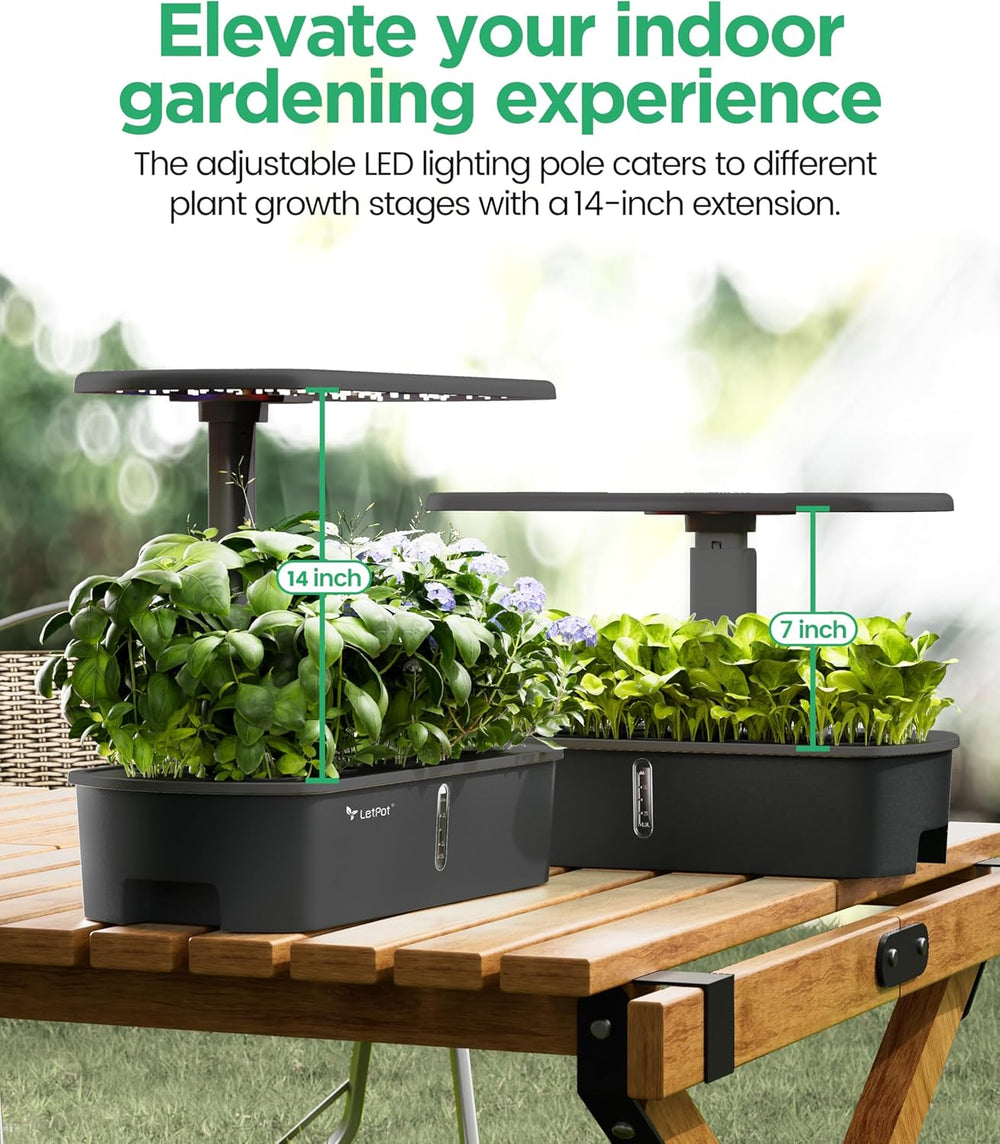 LPH-Air Hydroponic Grow Systems Kits WiFi gesteuert durch App 24W Smart Indoor Garden Grow Light Vollspektrum 10 Kapseln Pflanzgefäß Indoor Gardening Geschenkset