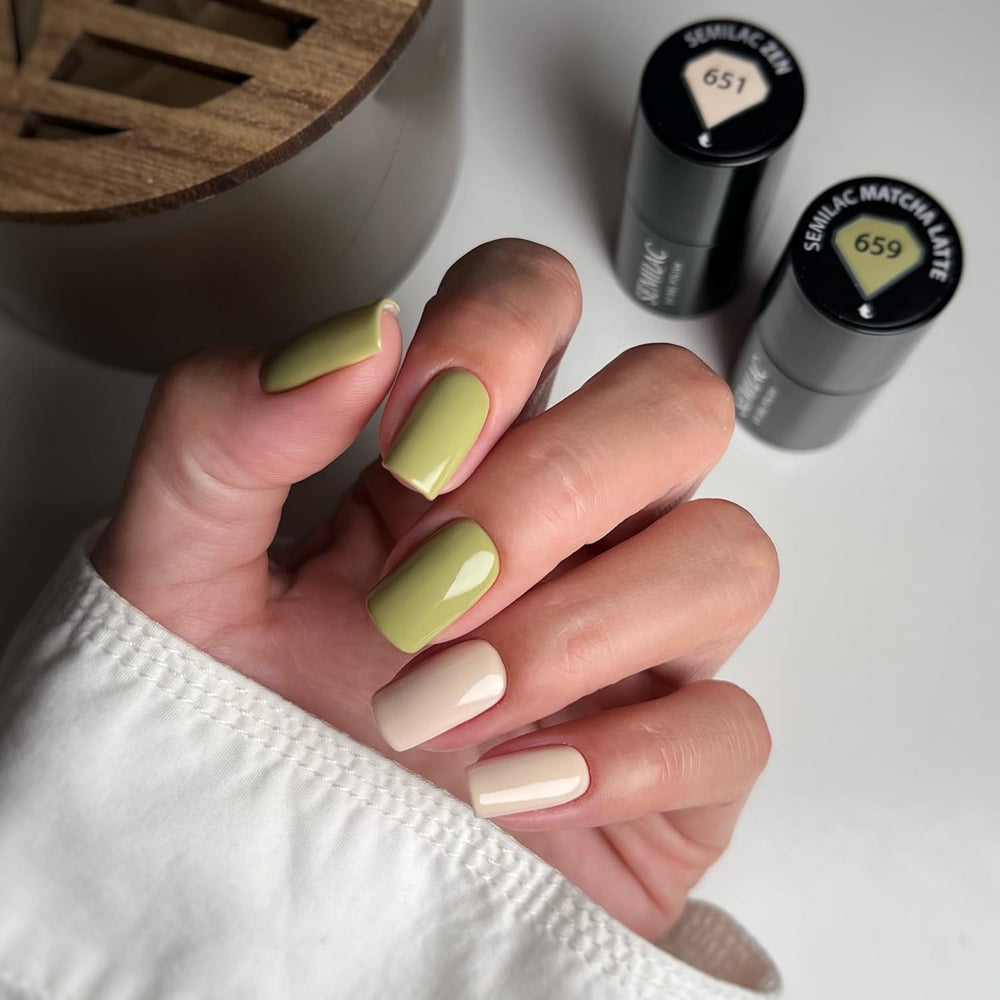 Nagellack Semilac UV 659 Matcha Latte 7 ml