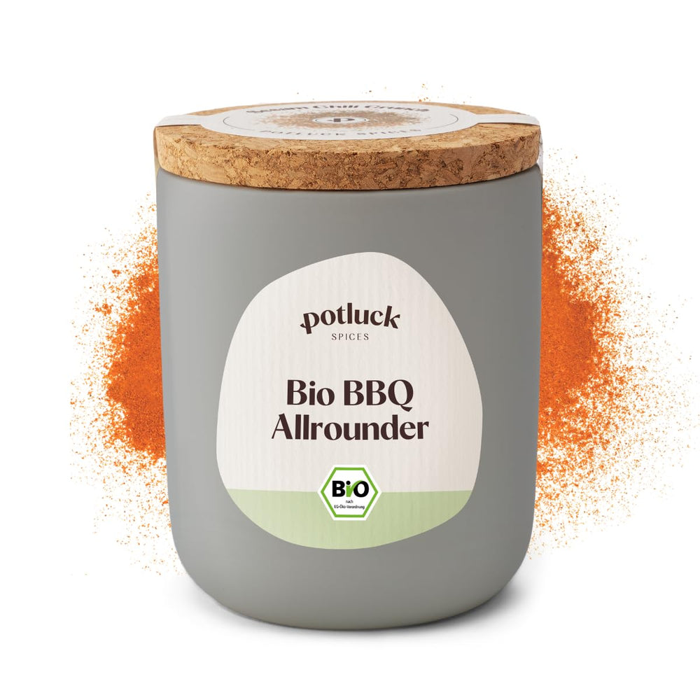 Potluck | Bio Sizilianisches Zitronensalz | Gewürzsalz für Fisch, Meeresfrüchte, Gemüse, Salat und Dressings | 140g im Keramiktopf