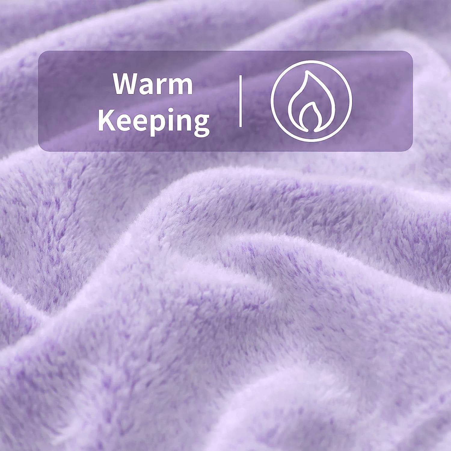 FY FIBER HOUSE Flanell-Fleece-Überwurf, Mikrofaserdecke mit 3D-Gepardendruck, 228 x 274 cm, lila Bettdecken und Steppdecken Naty Shop