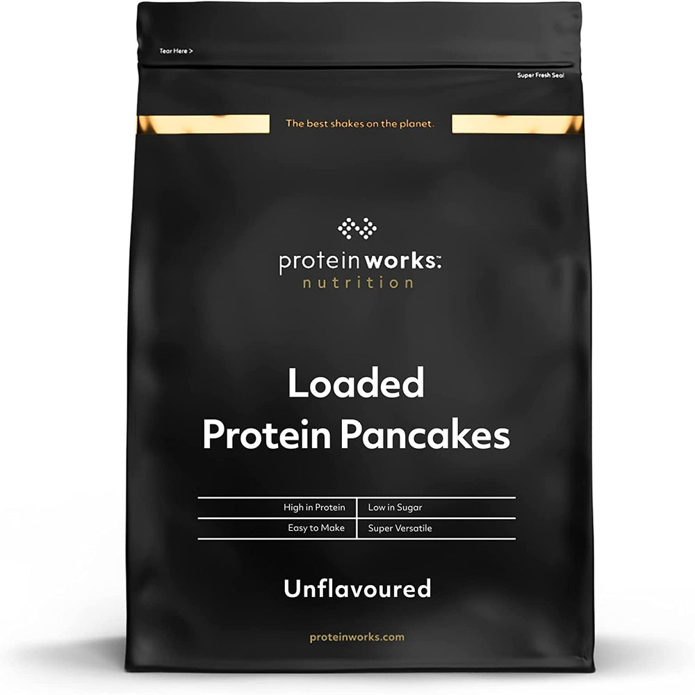 Protein Works – Proteinreicher Pfannkuchen | Premium Pfannkuchenmischung | Eiweißpfannkuchen | Protein-Pfannkuchen | 8 Portionen | Natürlich | 500G Mischung zum Backen und Kochen Naty Shop 1 Kg (1Er Pack) Natürlich