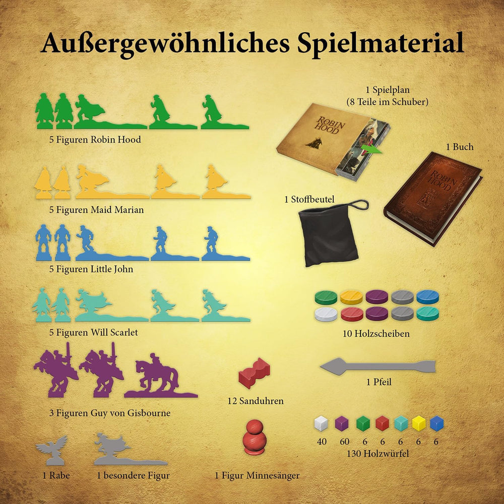 KOSMOS 680565 Die Abenteuer von Robin Hood, nominiert als Spiel des Jahres 2021, kooperatives Abenteuerspiel für die ganze Familie, Brettspiel für 2-4 Spieler ab 10 Jahren