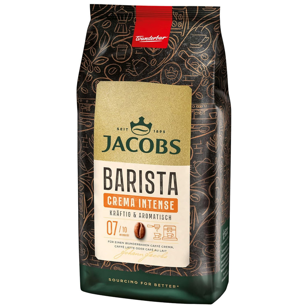 Cafea boabe întregi JACOBS Barista Editions Crema Intense (4 x 1 kg)