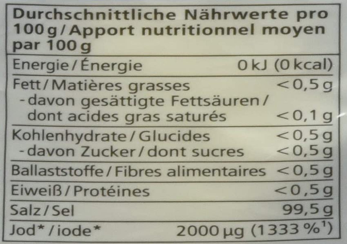 Meersalz mit Jod, 500g