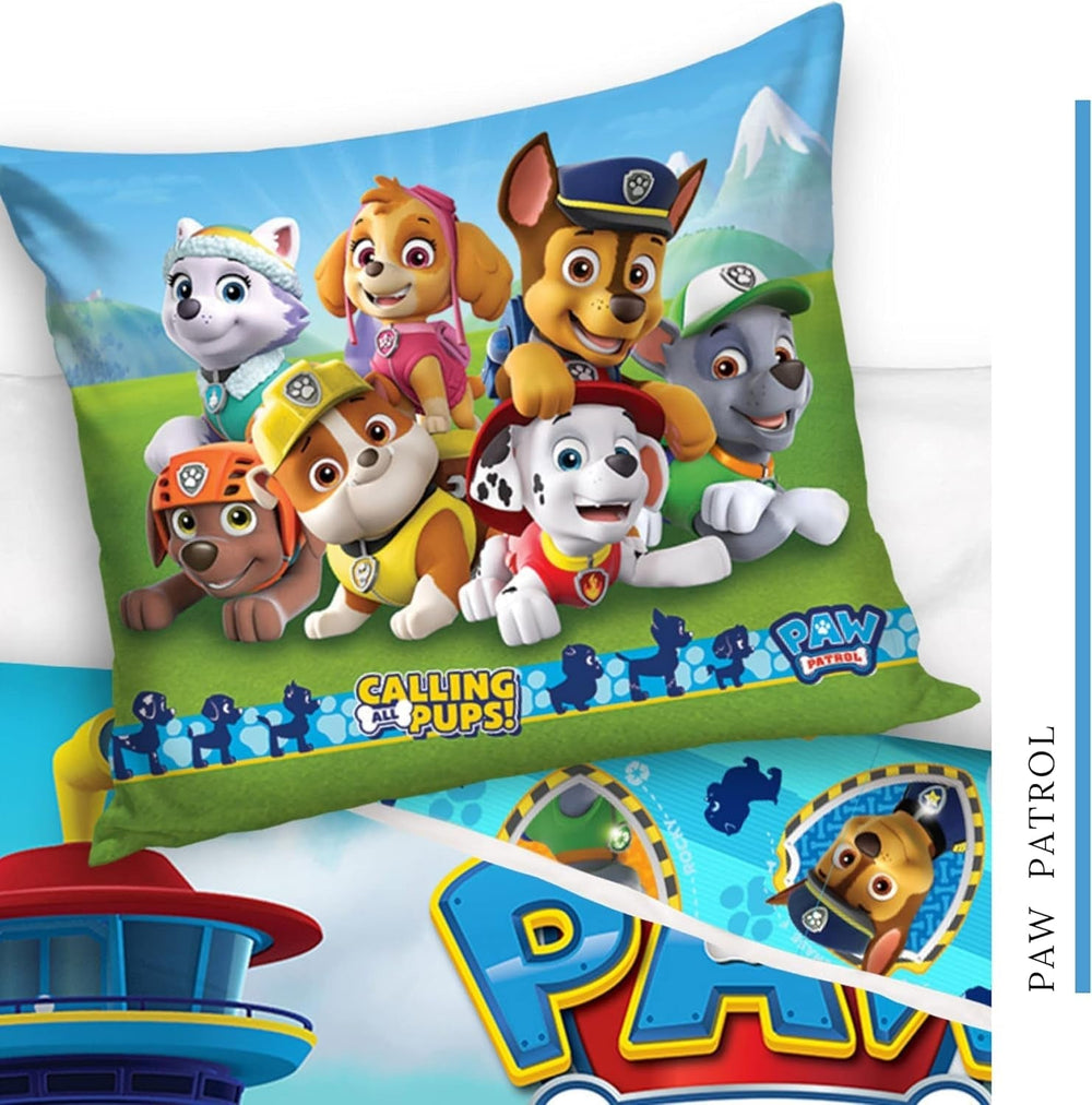 Bettbezug 100X135 40X60 Baumwolle · Kompatibel mit Paw Patrol Baby Kinderbettwäsche Für Mädchen Und Jungen · 2 Teilig · 1 Kissenbezug 40X60 + 1 Bettbezug 100X135 Cm Naty Shop