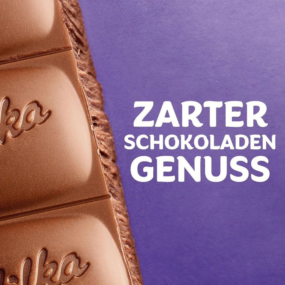 Milka Extra Biscoff Schokolade – Alpenmilchschokolade mit knusprigen Lotus Biscoff Keksstückchen – 190g