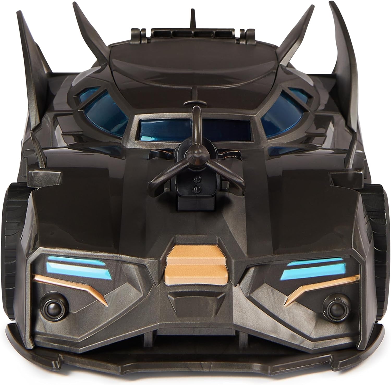 DC Comics Batman Offroad Batmobil mit Katapult mit Haltehaken und Gitterzelle auf der Rückseite, inklusive 10 cm großer Batman-Figur für Superhelden-Fans ab 4 Jahren. Actionfiguren Naty Shop