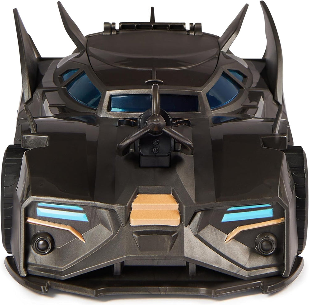 DC Comics Batman Offroad Batmobil mit Katapult mit Haltehaken und Gitterzelle auf der Rückseite, inklusive 10 cm großer Batman-Figur für Superhelden-Fans ab 4 Jahren. Actionfiguren Naty Shop