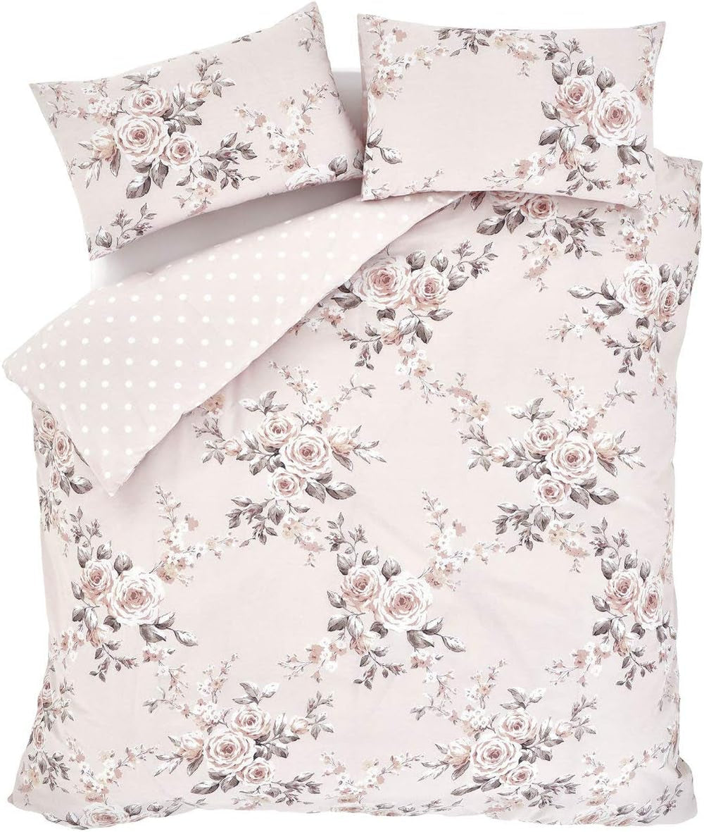 Catherine Lansfield Canterbury Tagesdecke, pflegeleicht, Blush, Tagesdecke – 220 x 230 cm. Betten und Decken Catherine Lansfield