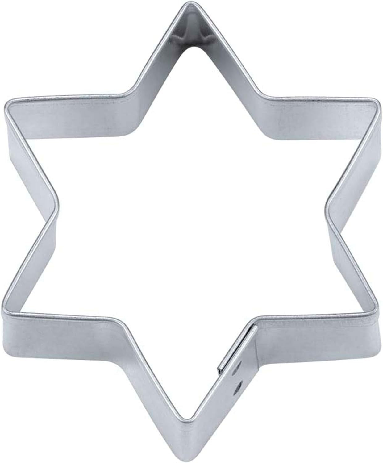 Formă de biscuiți Städter Star, 15 cm/Î 3 cm, cu 6 vârfuri, argintie
