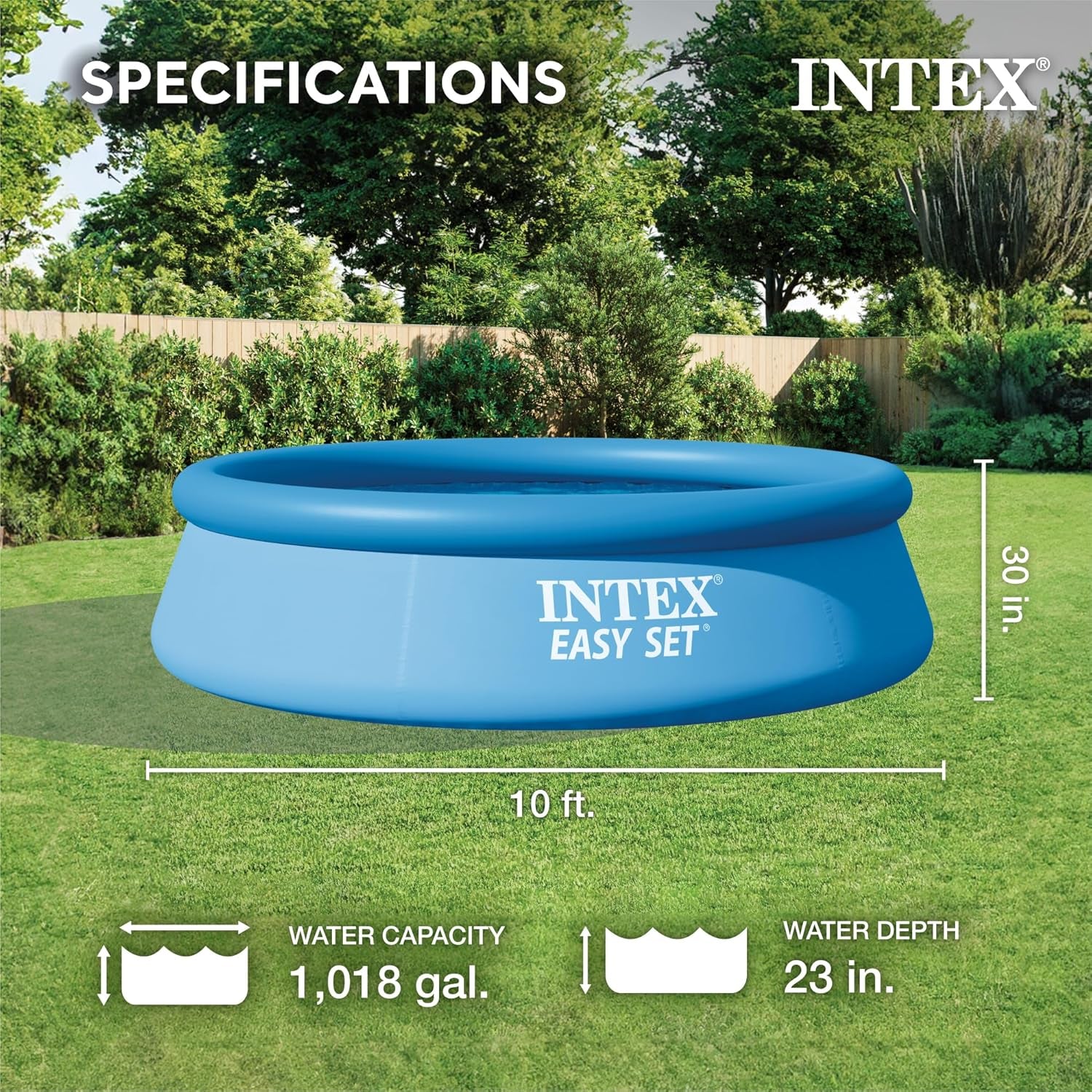 Intex Easy Set Aufstellpool, 305 x 76 cm, Blau, 28120NP
