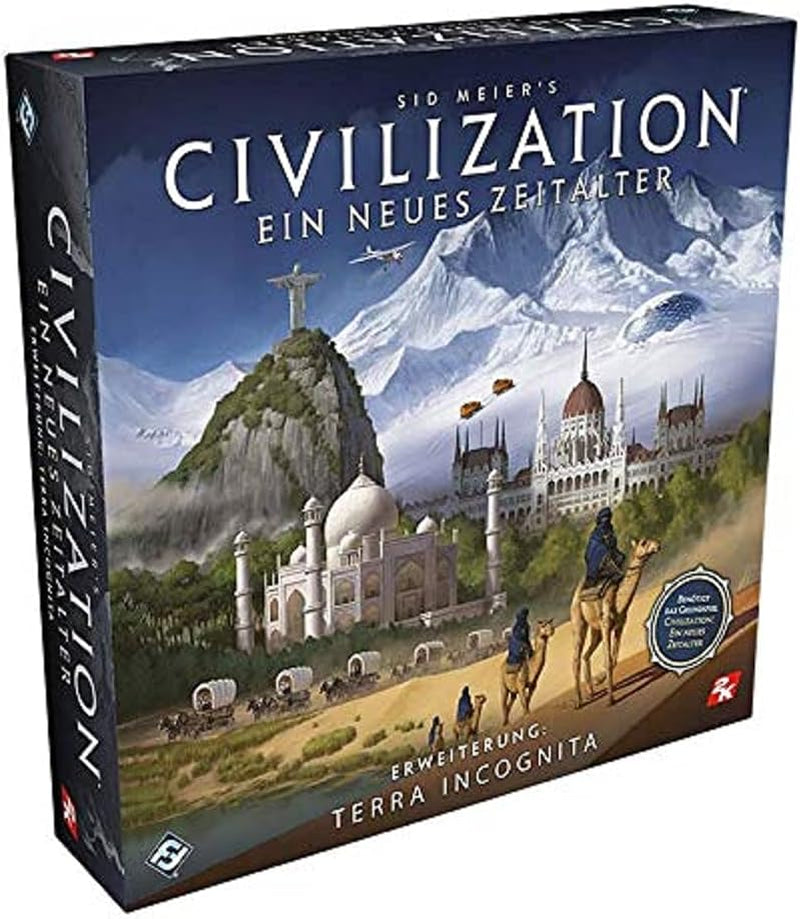 Fantasy Flight Games, Civilization: A New Age, Grundspiel, Expertenspiel, Brettspiel, 2-4 Spieler, ab 14 Jahren, 120+ Minuten, Deutsch