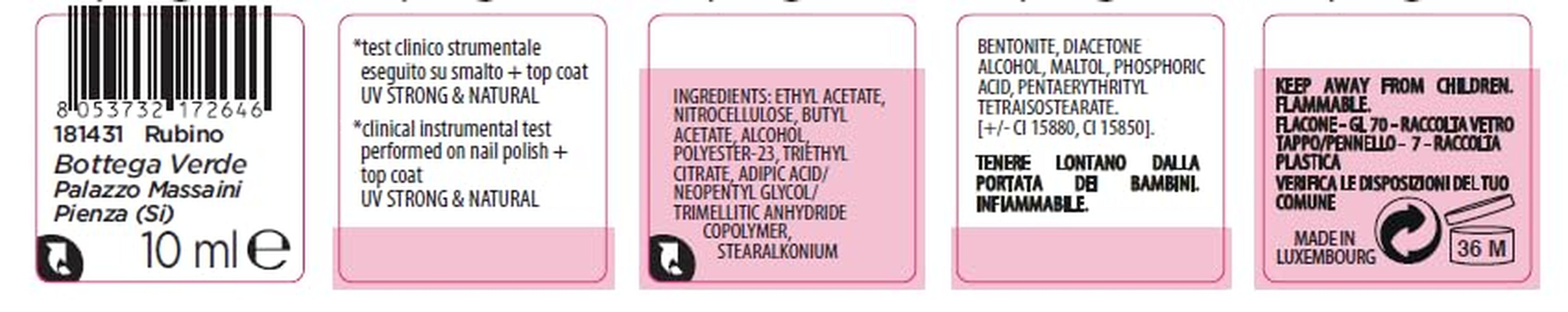 - Nagellack für 7 Tage, 10 ml, rubinrot