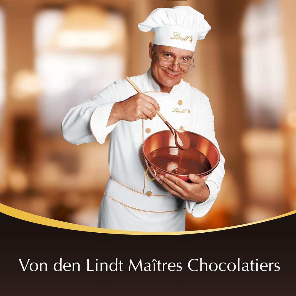 Lindor Schokokugeln 70 % extra dunkler Kakao | 137g Beutel | Ca. 10 Kugeln feiner Zartbitterschokolade mit zartschmelzender Füllung | Geschenk aus Schokolade | Schokoladengeschenk