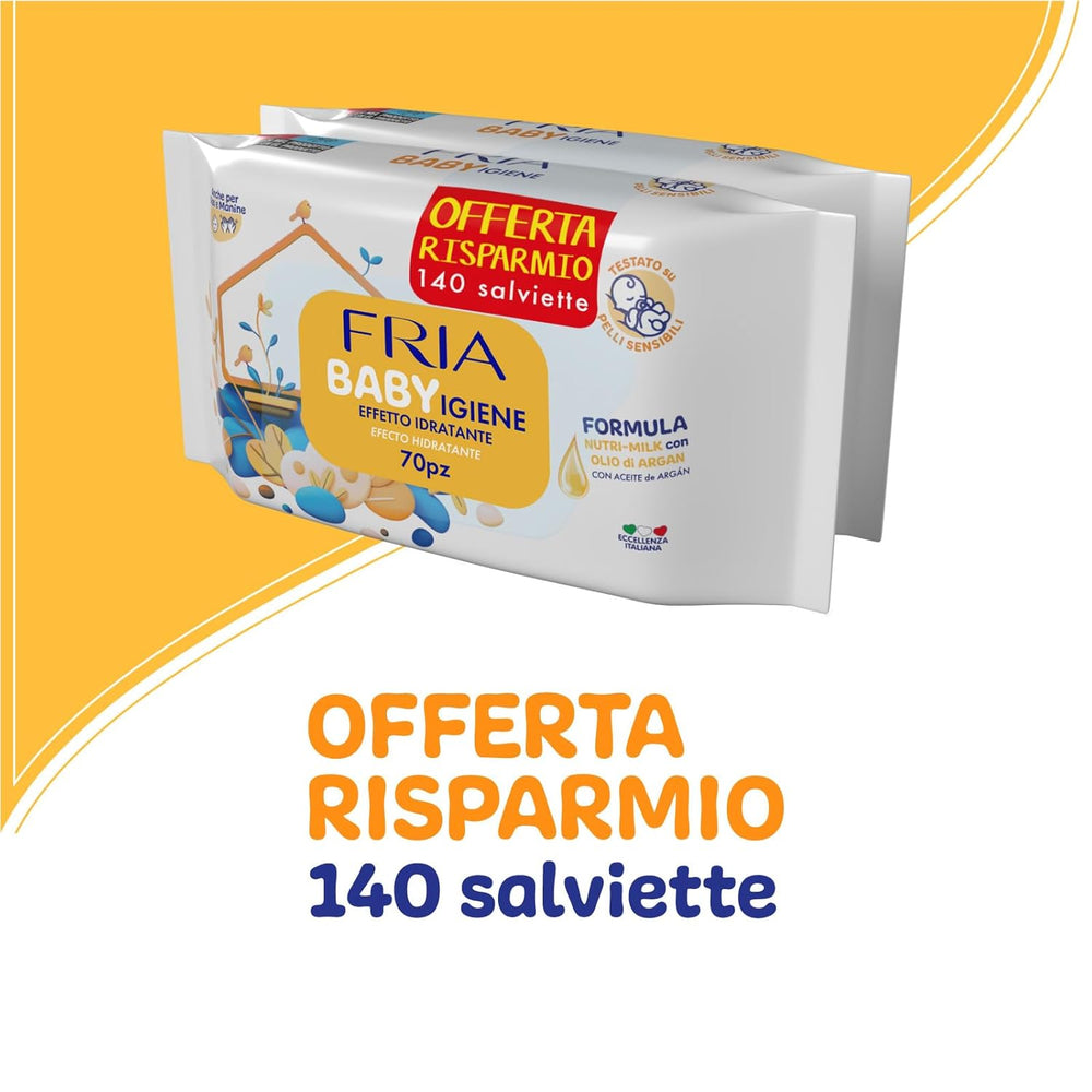 Feuchttücher, 2er-Pack (144 Tücher)