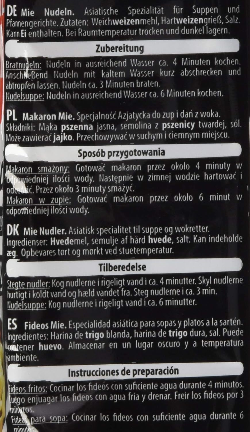 BONASIA Mie Nudel, ohne Ei, 250 g