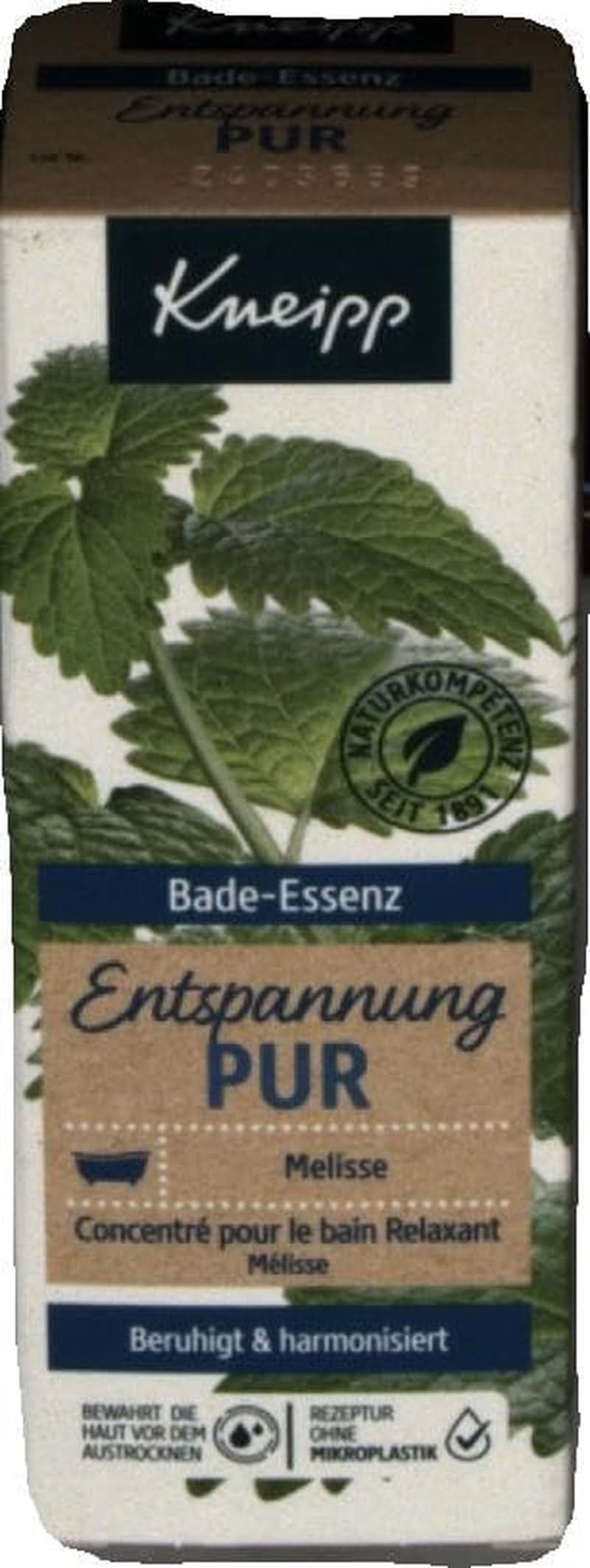 Kneipp Bade, Badeöl mit natürlichem ätherischem Öl der indischen Melisse und Zitronenmelissenextrakt, 100 ml Naty Shop
