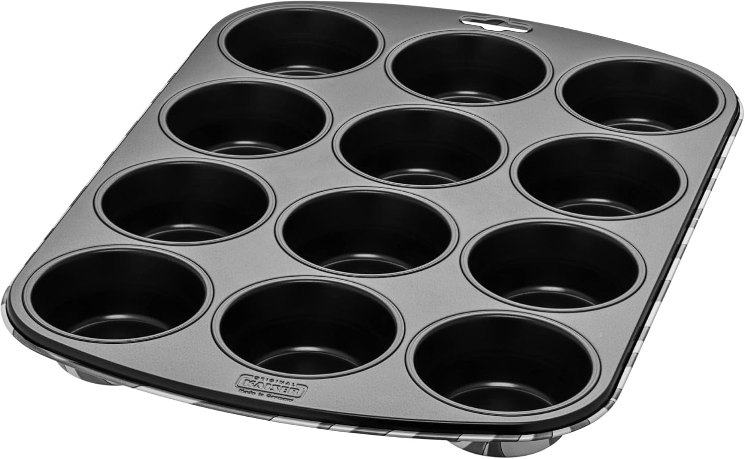 Original Kaiser Classic plus Muffinform Für 12 Muffins, Muffinform Blech 38X27 Cm, Antihaftbeschichte, Standardgröße, Cupcake Formen, Muffin Backform, Rot Formen und Backbleche Naty Shop Zebra