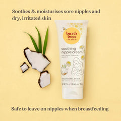 Burt'S Bees® Mama Beruhigende Brustwarzencreme mit Kokosnuss, Ringelblume und Vitamin E, 100 % natürlich, 1,4 Unzen Zubehör Essen und Stillen Baby Naty Shop