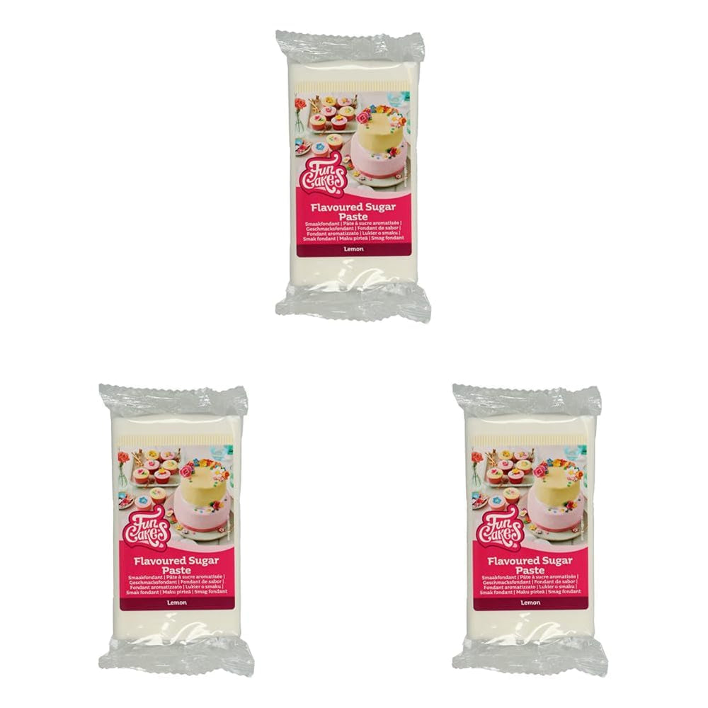 Fondant Funcakes cu aromă de bezea: Ușor de utilizat, fin, flexibil, moale și maleabil, perfect pentru decorarea torturilor, kosher și fără gluten. 1 kg