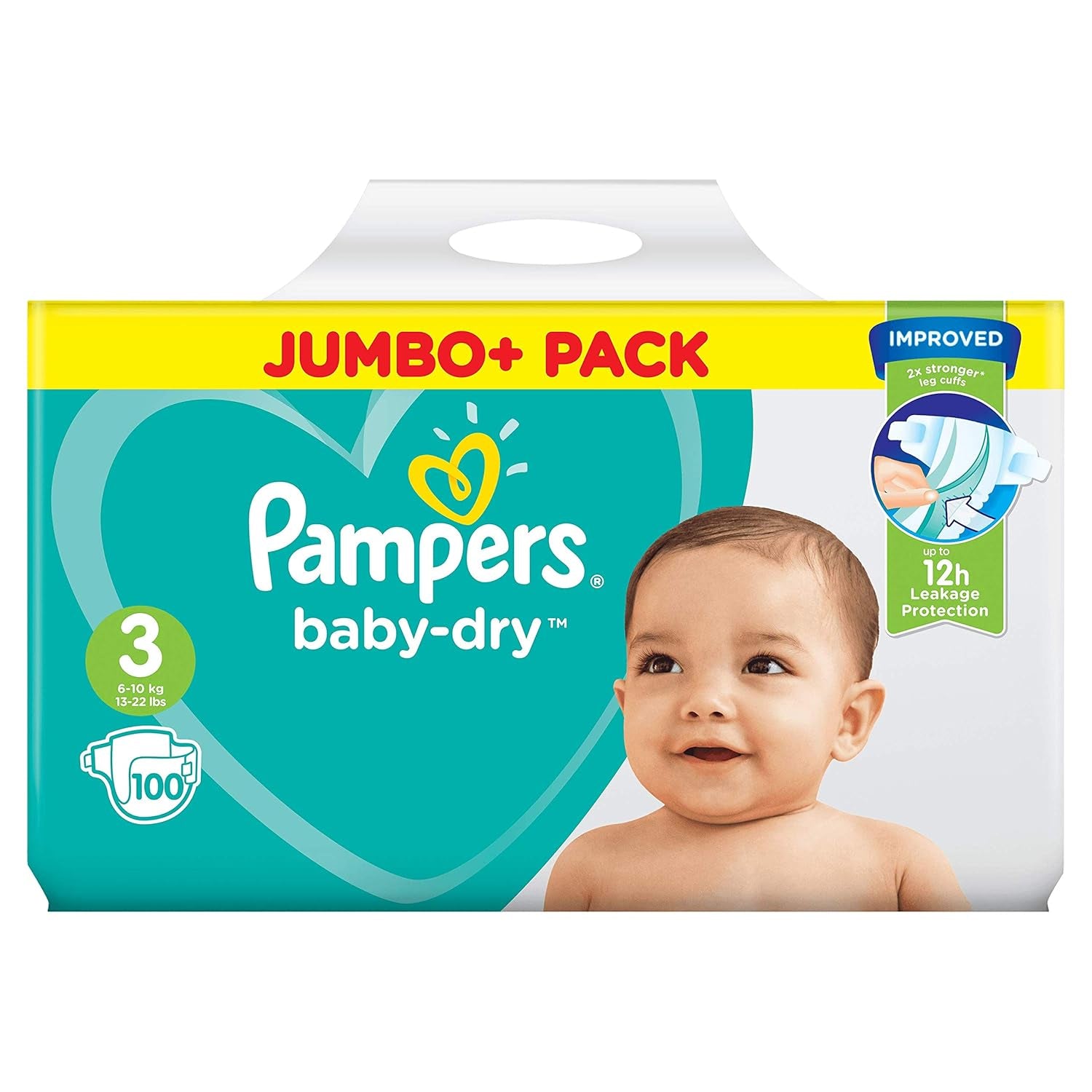 Pampers Windeln (alte Version), Größe 3 (6-10 kg), 100 Stück,