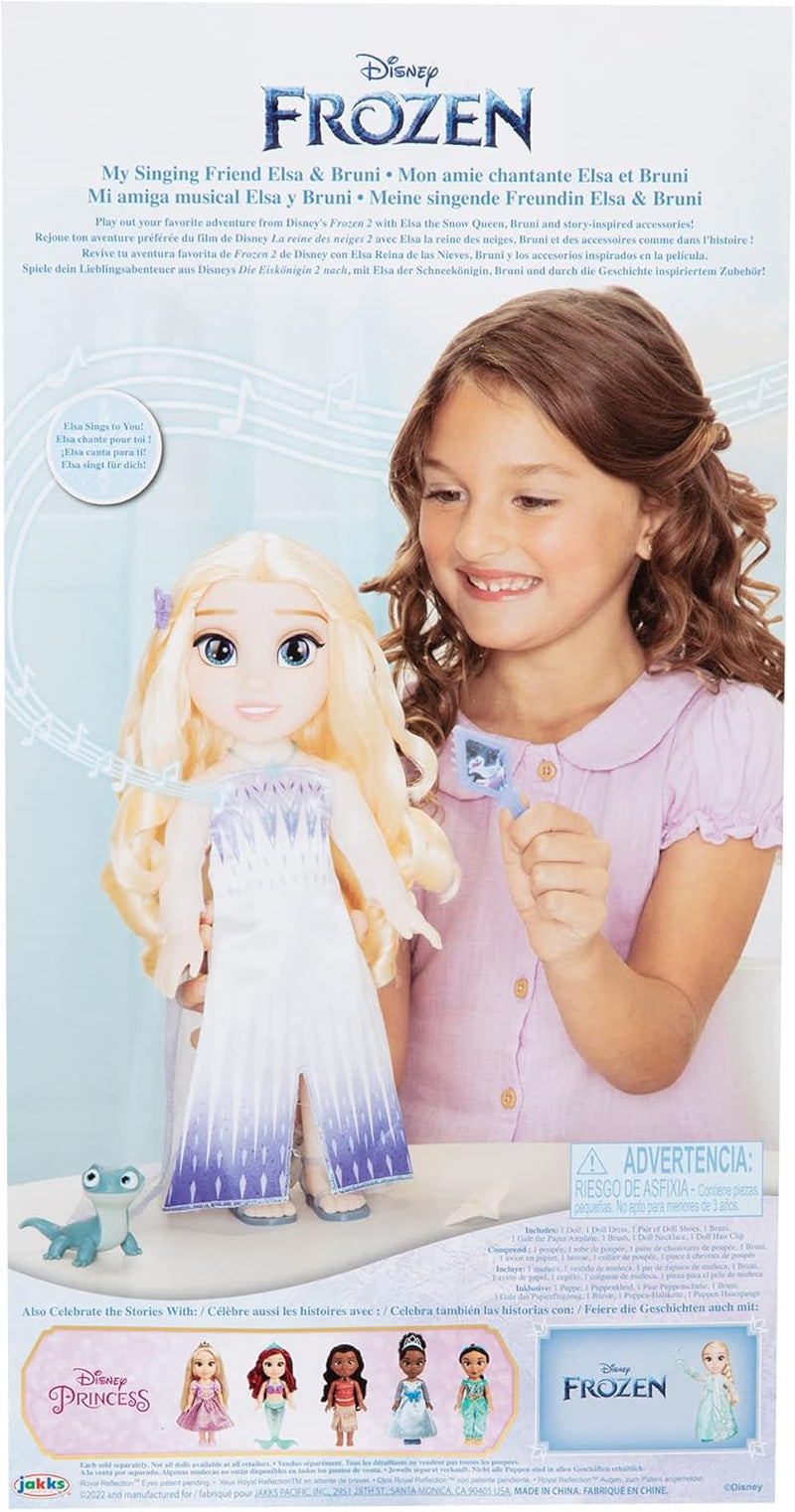 Disney Die Eiskönigin Singende ELSA Die Schneekönigin Puppe 35 cm, singt „Show Yourself“, inklusive Zubehör für zusätzlichen Spielspaß, perfekt für Mädchen ab 3 Jahren, weiß und blau