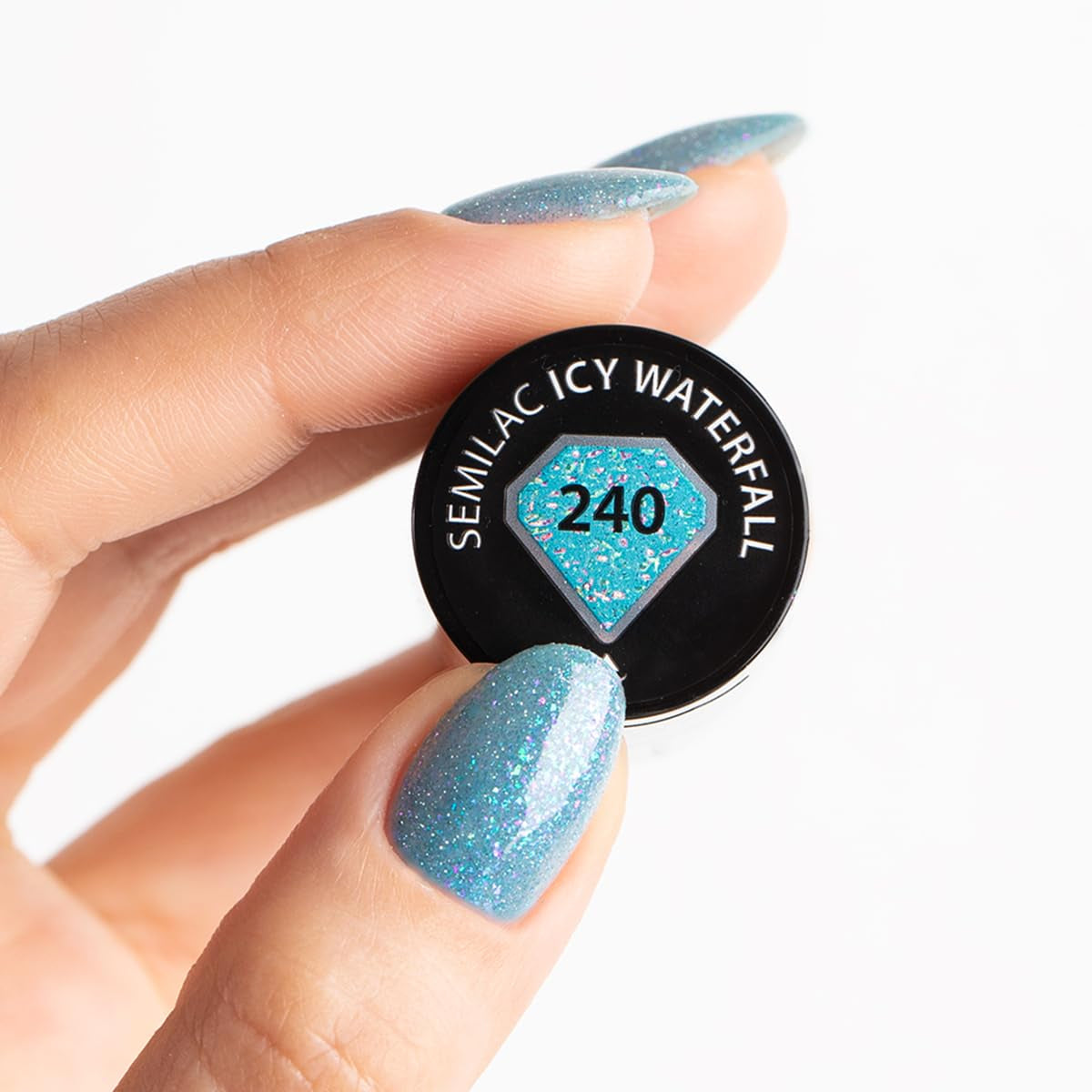 UV-Nagellack Semilac Hybrid 240 Icy Waterfall 7 ml, Seaqueen-Kollektion