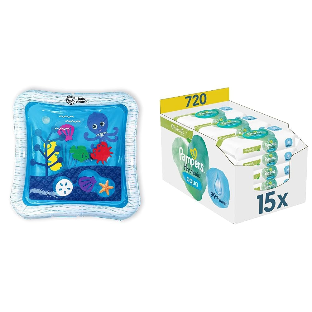 Opus Ocean of Discovery und Pampers Harmony Aqua Baby Feuchttücher-Box, 720 Tücher (15 x 48), sanfter Schutz für empfindliche Haut mit 99 % Wasser
