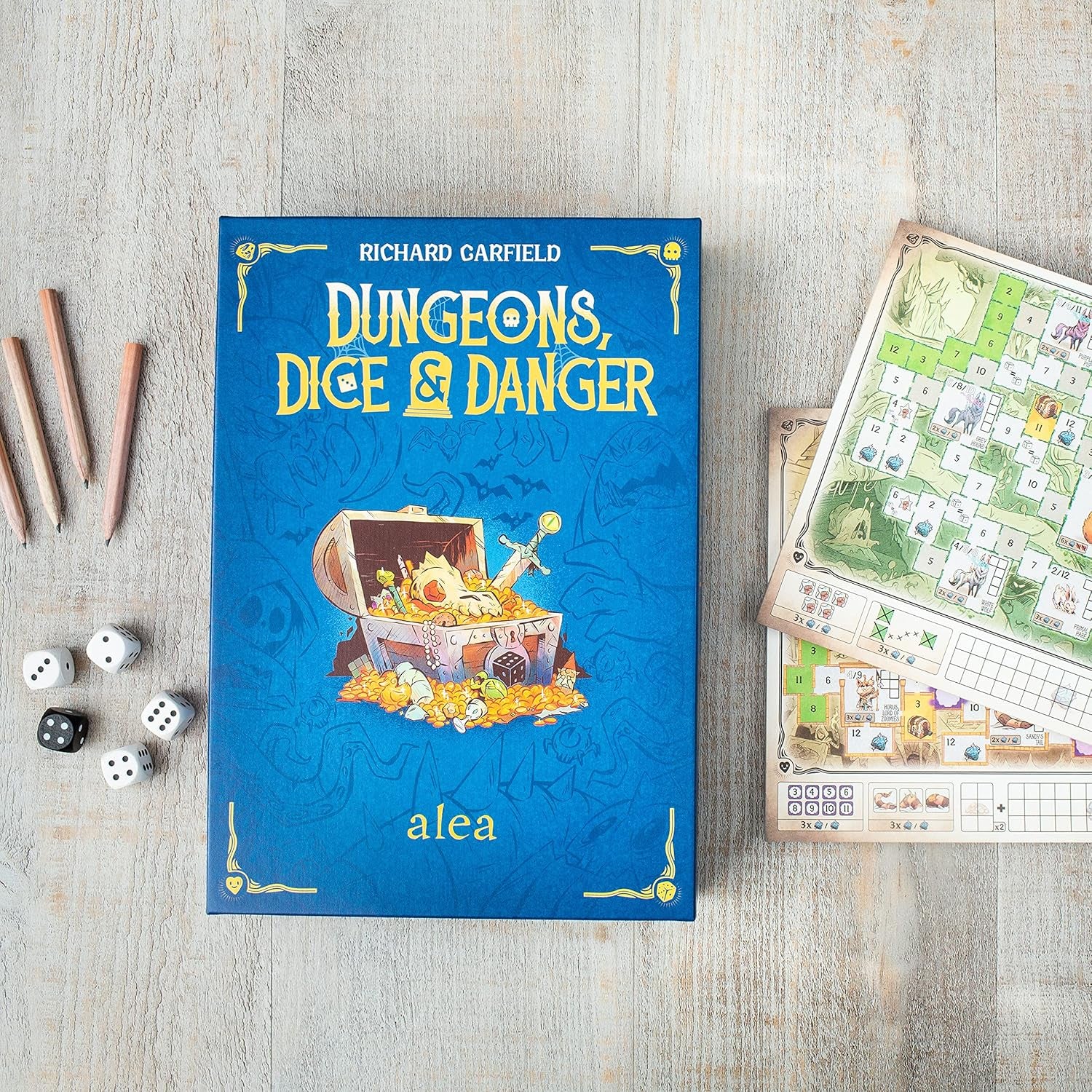 Ravensburger 27270 – Dungeons, Dice and Danger, Alea-Strategiespiel, Würfelspiel für Erwachsene, Roll- und Schreibspiel für Kinder ab 12 Jahren
