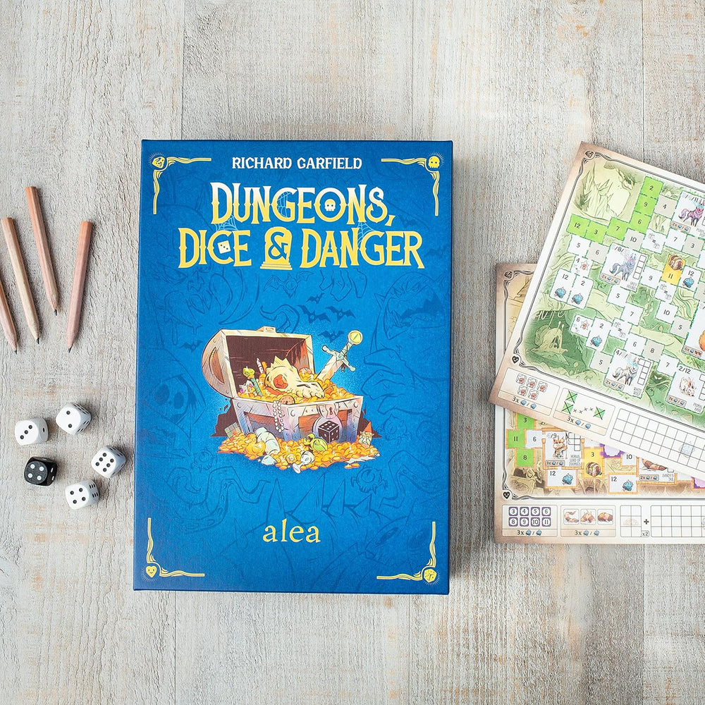Ravensburger 27270 – Dungeons, Dice and Danger, Alea-Strategiespiel, Würfelspiel für Erwachsene, Roll- und Schreibspiel für Kinder ab 12 Jahren