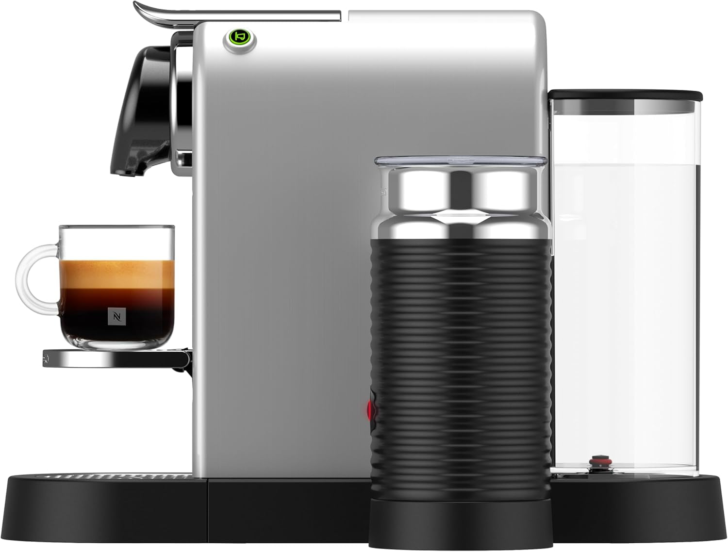 Espressor cu capsule Nespresso XN761B Citiz&Milk | Mod standby automat | 1260 wați | Capacitate rezervor apă: 1 l | Presiune pompă: 19 bar | Argintiu