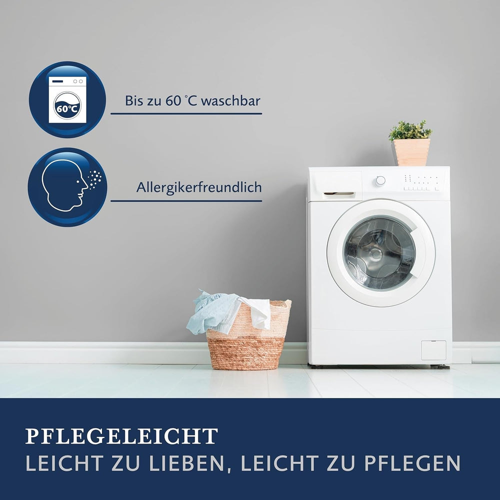 Billerbeck Daunendecke – E04 Gold Edition – Sommerdecke – 135 x 200 cm echte Daunendecke – leichte Sommerwärmestufe Bettdecken und Steppdecken Naty Shop