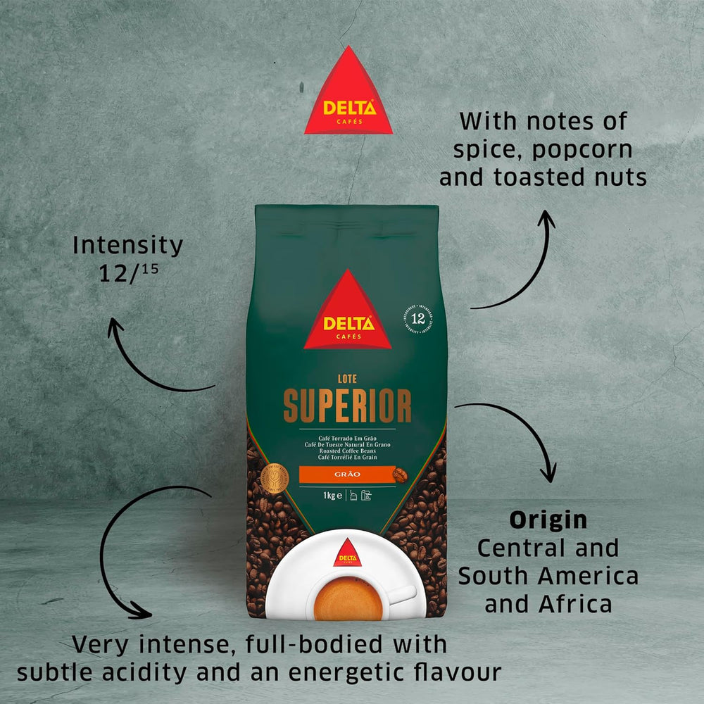 Boabe de cafea Delta Superior Premium, 1 kg