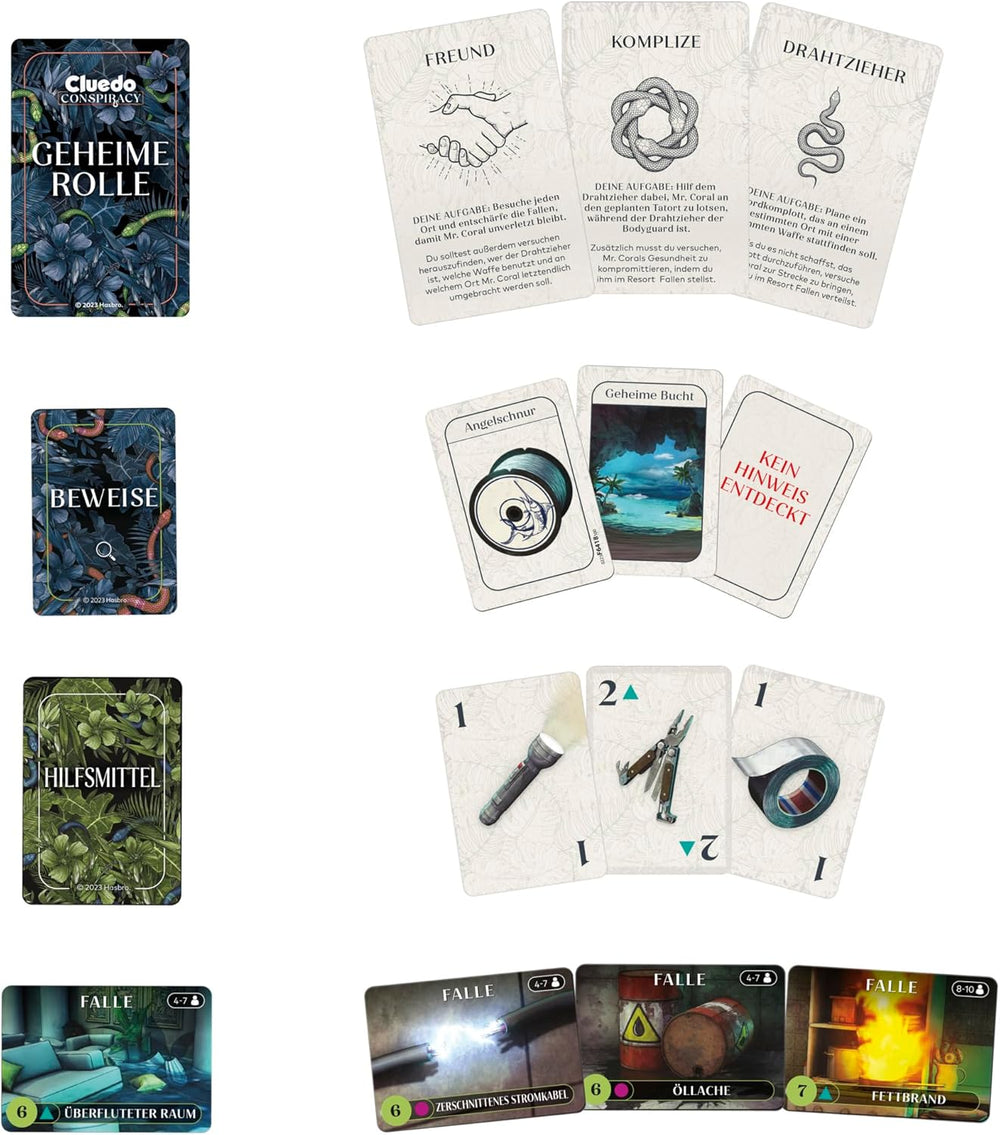 Cluedo Conspiracy Brettspiel von Hasbro Gaming für Erwachsene und Jugendliche, deutsche Version des Mystery-Spiels, für 4-10 Spieler ab 14 Jahren
