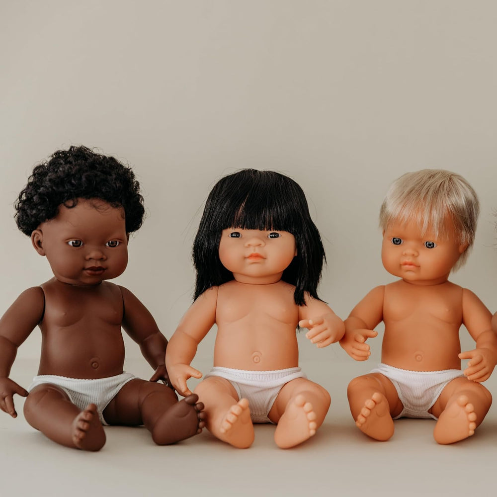 Miniland Babypuppe asiatisches Mädchen 38cm-31056, Zufällig
