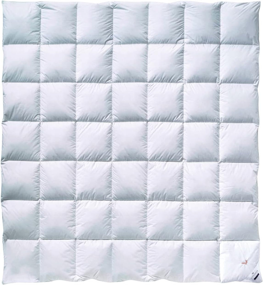 Billerbeck Daunendecke – E04 Gold Edition – Ganzjahresbettdecke – 135 x 200 cm echte Daunendecke – mittlere Wärme Naty Shop Bettdecken und Steppdecken Medium (M) 200 x 200 cm