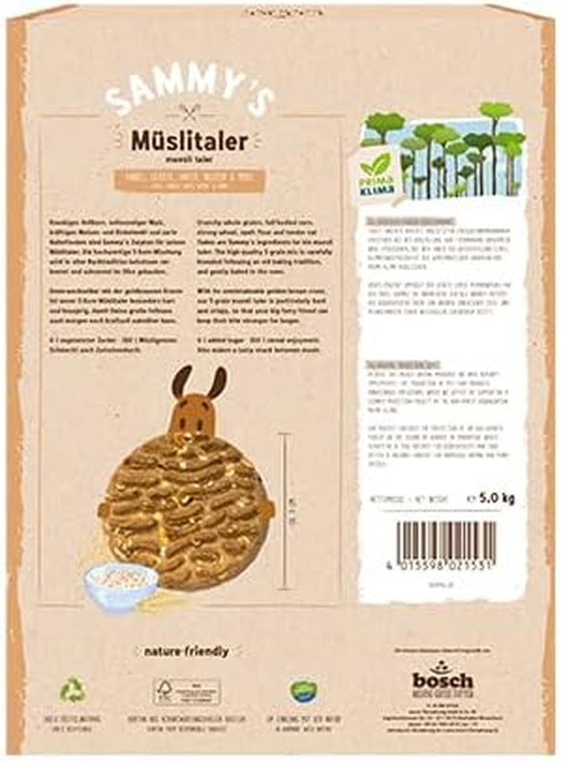 Sammy's Müsli-Münzen | Knusprig gebackene Snacks für Hunde | 5 Körner-Müsli-Münzen für Ihren großen pelzigen Freund (30 kg+) | 1 kg