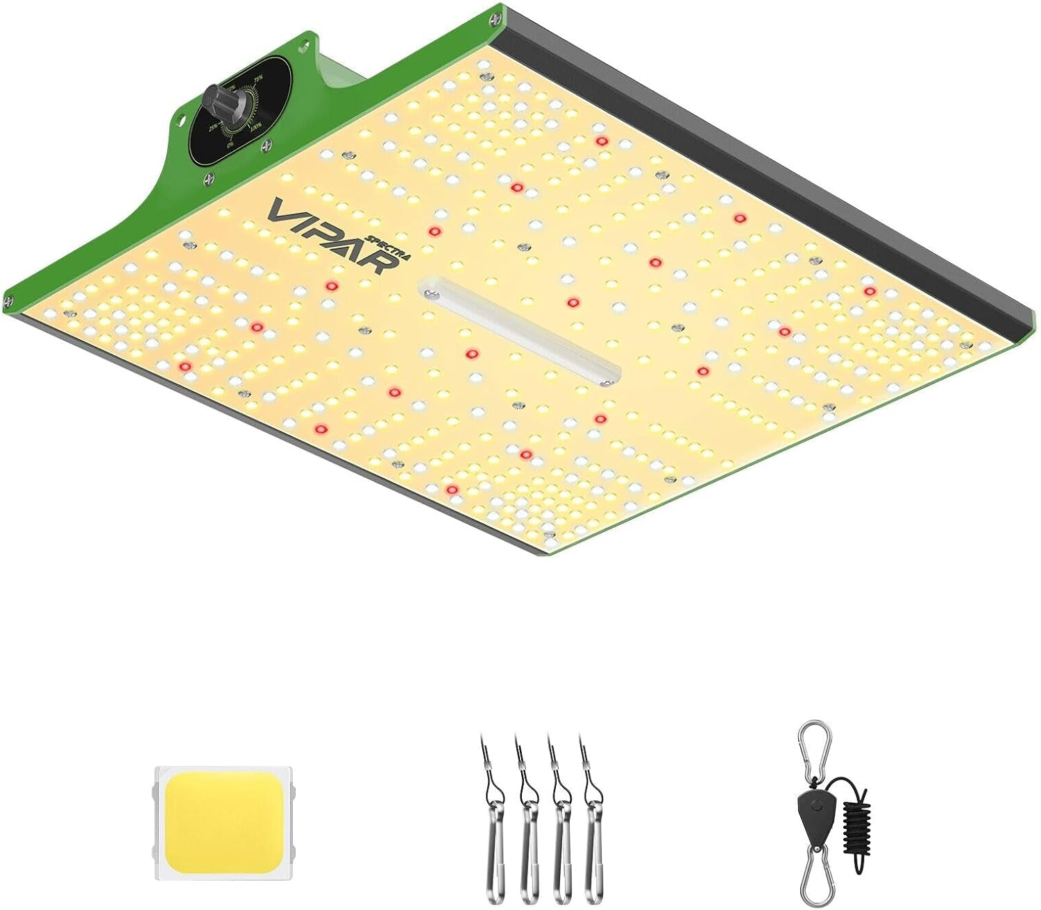 VIPARSPECTRA P1000 LED-Wachstumslicht, Vollspektrum, 2024, LED-Wachstumslicht, 0 %–100 % dimmbar, für Gewächshäuser, Zimmerpflanzen, Setzlinge, Gemüse, Blumen, Wachstumszelte, 60 x 60 cm und 80 x 80 cm