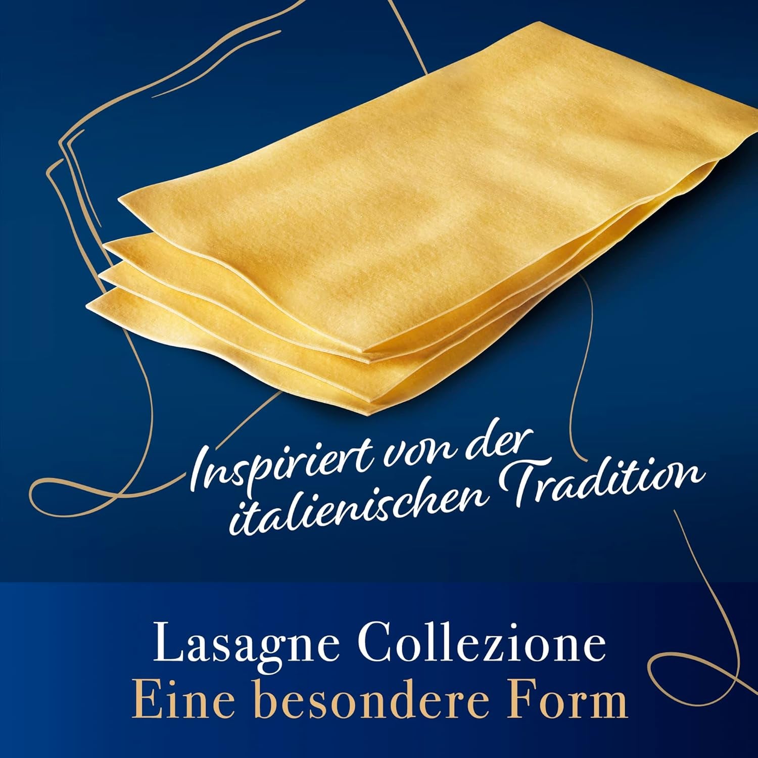 Barilla Collezione Lasagne Pasta aus Hartweizen, immer al dente, 500g