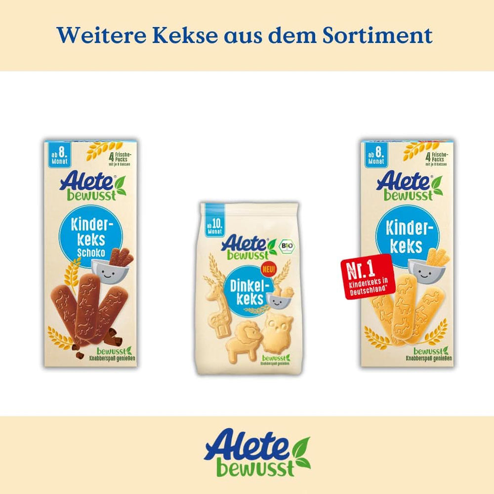 Alete bewusst Schokolade mit Keksen für Kinder, ab dem 8. Monat, Mutter und Kind Naty Shop