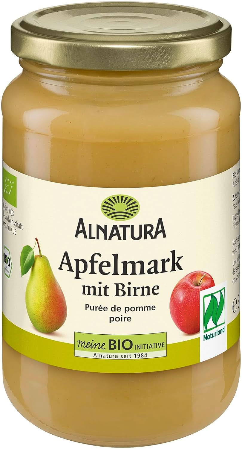 Bio-Apfelmus mit Birnen, 360 Gramm Mutter und Kind Naty Shop