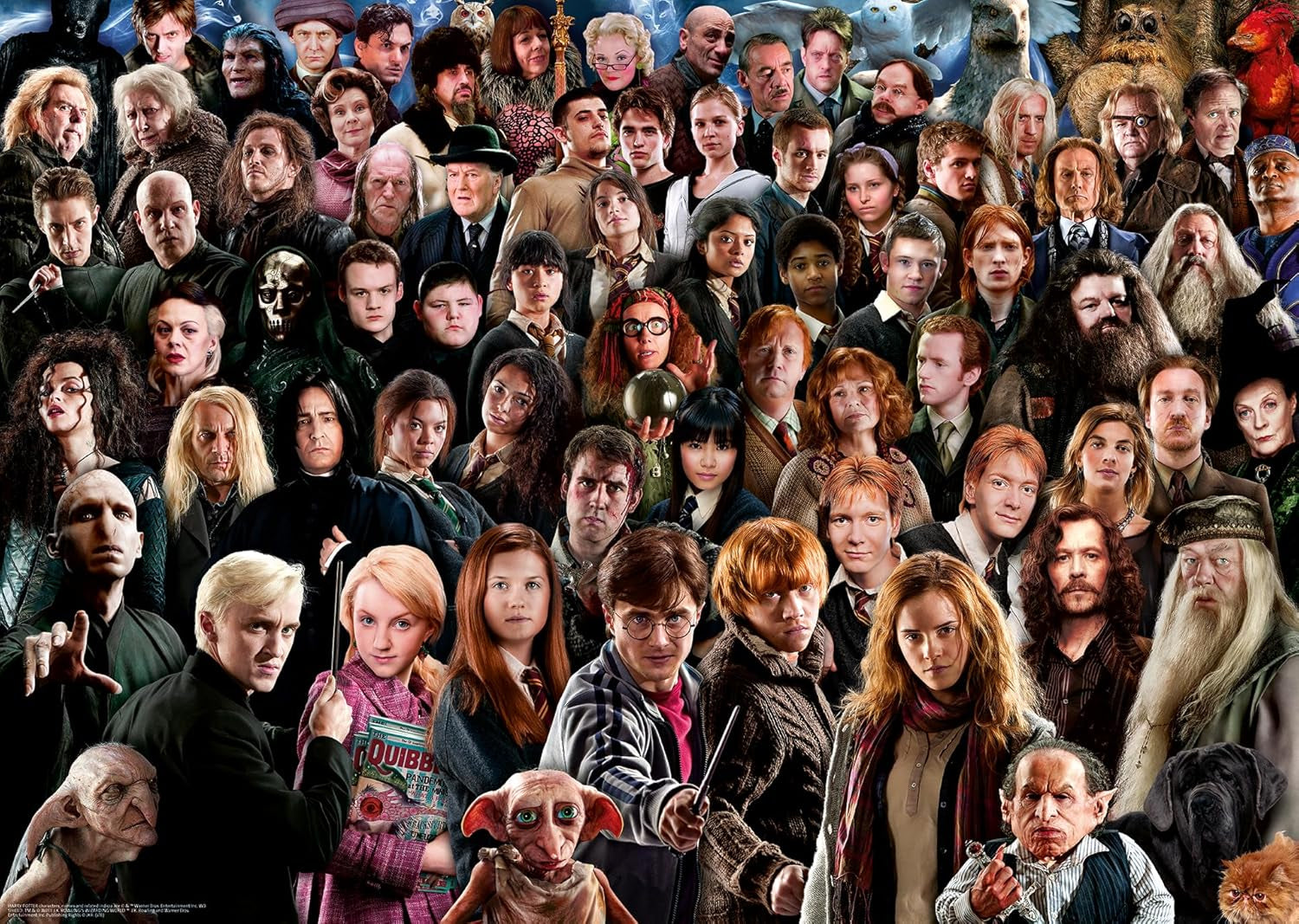 Ravensburger Harry Potter 1000-teiliges Puzzle 12000457 – Über 70 Charaktere aus der Zaubererwelt von Hogwarts in einem Puzzle für Erwachsene und Kinder ab 14 Jahren. Puzzle Naty Shop Harry Potter-Thema