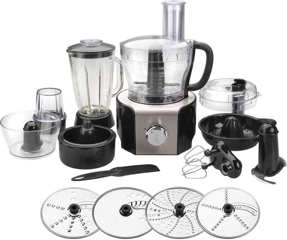 69079 -69079 Multifunktionsroboter 800 W-Schwarz, Edelstahl, Glas und Kunststoff, mehrfarbig Mutter und Kind Naty Shop