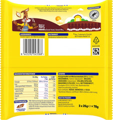 Nestlé Crunchy Waffle Delicious Milchschokoladen-Waffelriegel, Multipack, 1 Packung (je 3 x 26 g)