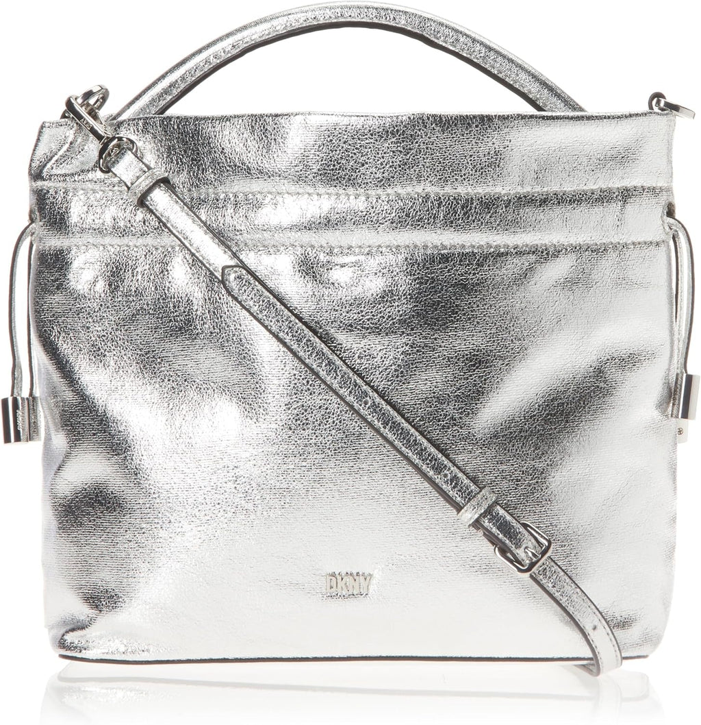 DKNY Feven Crossbody Handbag Genti Femei Naty Shop Argint