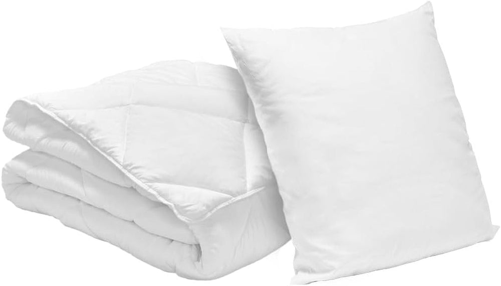 Bleu Calin Pack Steppdecke 1 Person 140 x 200 cm + 1 Kissen 60 x 60 cm, 95° waschbar. Bettdecken und Steppdecken Naty Shop 140 x 200 cm 1 Kissen