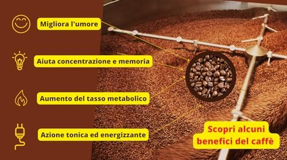 Caffè New York - XXXX - Boabe de cafea, aromă intensă dar fină, Arabica și prăjire medie robustă, pentru măcinare, espresso italian, amestec de bar - calitate înaltă din 1930 - 1 kg, boabe