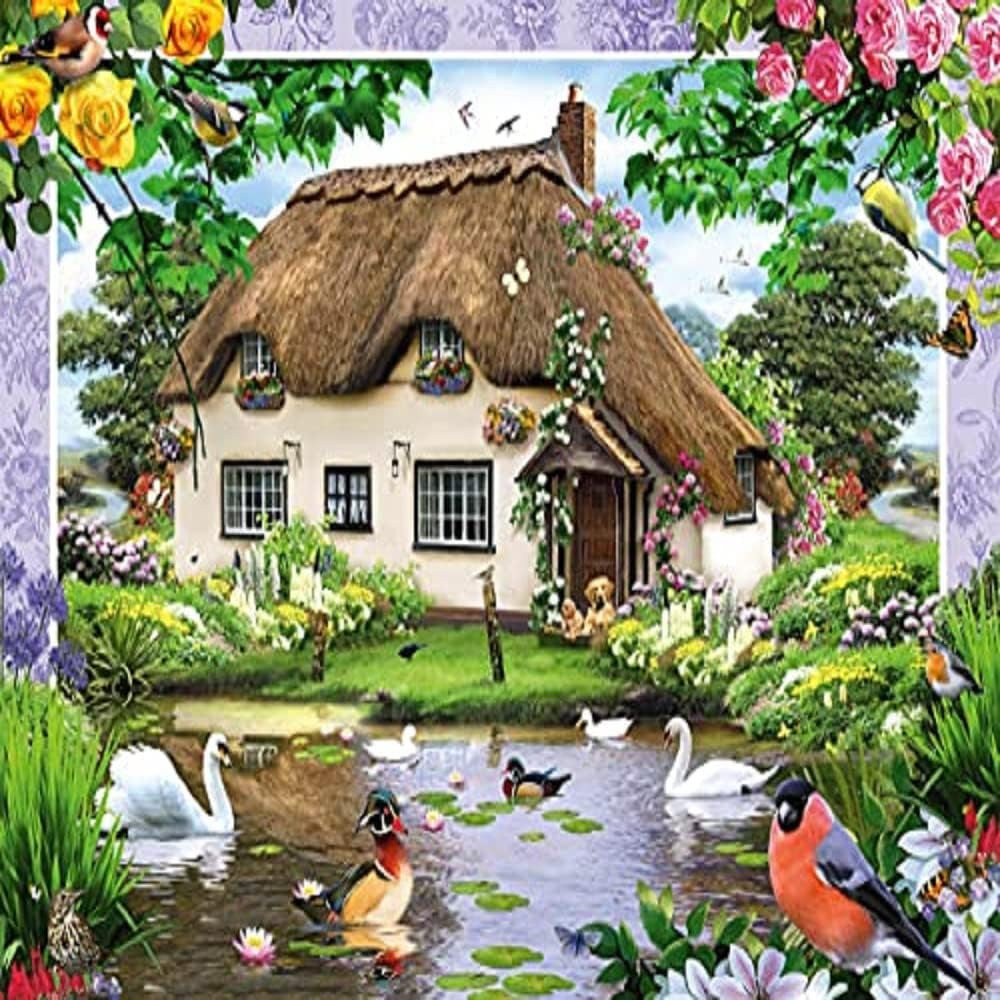 Schmidt Spiele Romantisches Landhaus, Puzzle 500 Teile Puzzle Naty Shop